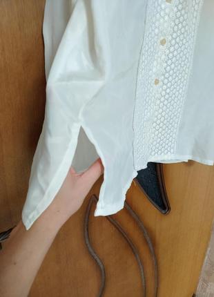 Блуза у вікторіанському стилі, біле плаття блузка в школу, молочна блузка, сорочка, рюші,3 фото