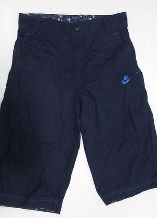 Шорти спортивні nike, l, темно сині, отл упоряд!