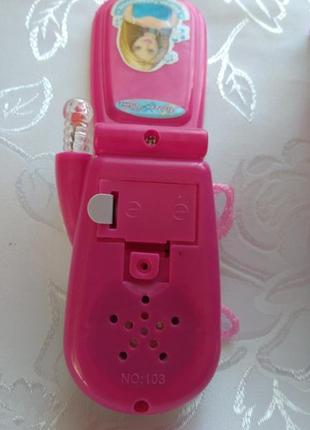 Дитячий телефон для дівчаток.3 фото