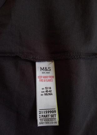 Блуза котоновая трикотажная, от  m&s, р. 12-14 /l-xl5 фото