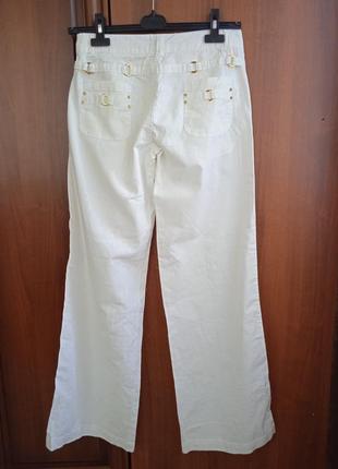 P.28 "ambruchi" широкие льняные брюки штаны лен 100%3 фото