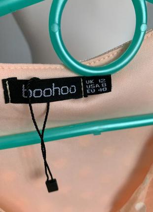 Платье в горошек boohoo4 фото