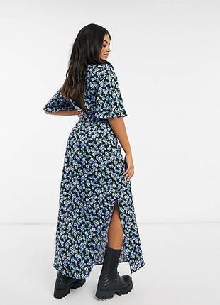 Натуральное платье asos в цветах!4 фото