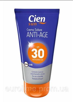 Сонцезахисний антивіковий крем cien sun spf 30 75 мл