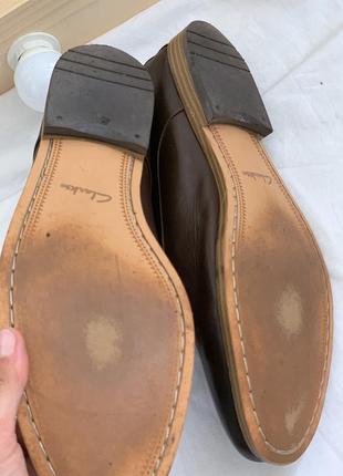 Шкіряні туфлі clarks устілка 28см2 фото