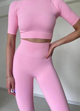 Спортивний костюм лосини + топ4 фото