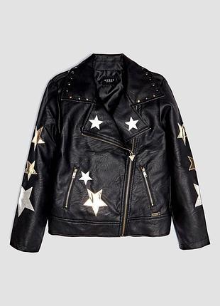 Косуха куртка guess чорного кольору на дівчинку 7 - 16 років.