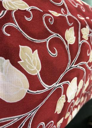 St.michael marks & spencer юбка миди в цветочный принт красная романтичная винтаж летящая шифон4 фото