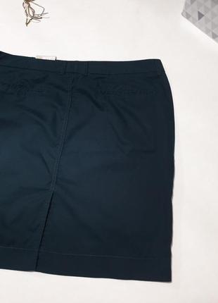 🌺 базовая котоновая  темно- синяя юбка. есть боковые карманы. ткань тонкая, для лета идеальная. 🌺3 фото