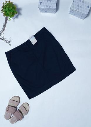 🌺 базовая котоновая  темно- синяя юбка. есть боковые карманы. ткань тонкая, для лета идеальная. 🌺2 фото