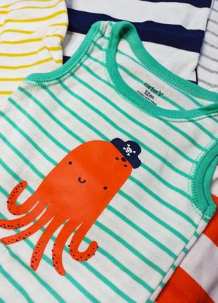 Набор боди маечками картерс 2