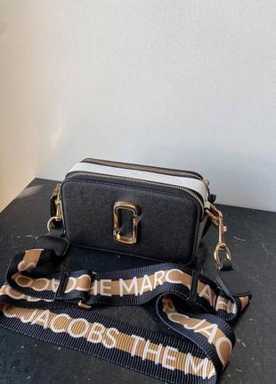 Marc jacobs snapshot шикарные женская сумка марк якобс черная золотая гарнитура4 фото