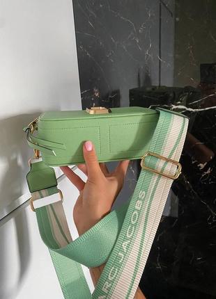 Marc jacobs mint ll жіноча сумка маркс якобс в м'ятному кольорі5 фото