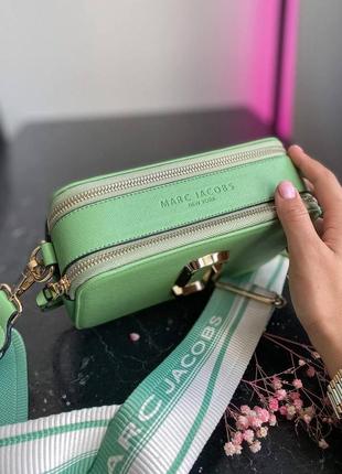 Marc jacobs mint ll жіноча сумка маркс якобс в м'ятному кольорі7 фото