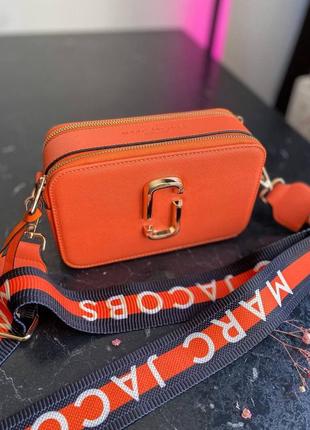 Marc jacobs orange ll женская сумка клатч марк якобс оранжевого цвета6 фото