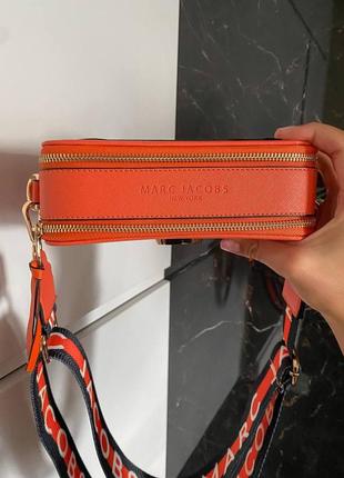 Marc jacobs orange ll женская сумка клатч марк якобс оранжевого цвета9 фото