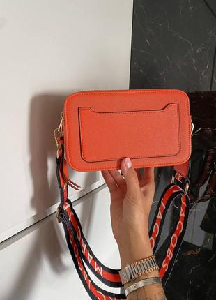 Marc jacobs orange ll женская сумка клатч марк якобс оранжевого цвета5 фото