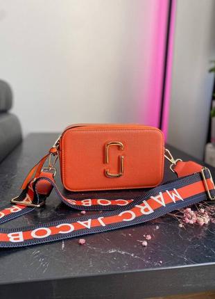 Marc jacobs orange ll женская сумка клатч марк якобс оранжевого цвета2 фото