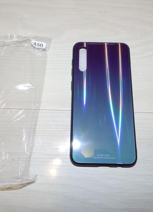 Tpu+glass чохол gradient aurora з градієнтом сумісність: samsung a50 / a30s3 фото