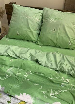 Ромашки, 3д, квіти, постільна білизна, постельное белье, бязь голд люкс