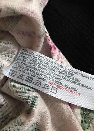 Майка принт лілії з натуральної тканини катон,льон,віскоза4 фото