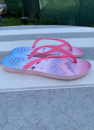 👣отличные тапочки./havaianas/eu35-36/23.5cm/состояние новых..👣4 фото