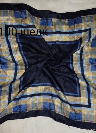 Мужской шелковый платок 53х54