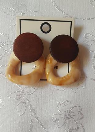 Серьги в стиле бохо, стильные,