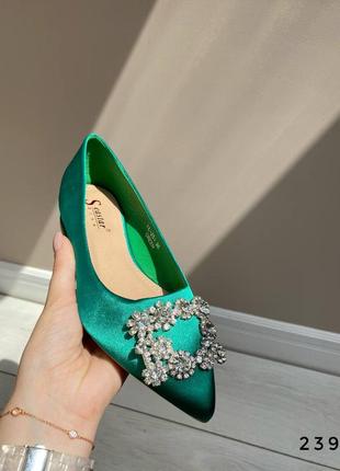Туфли зелёные1 фото