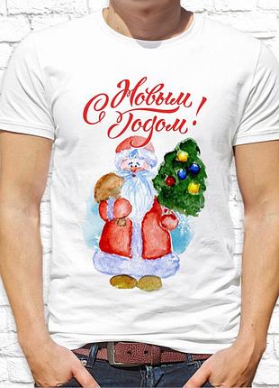 Мужская футболка push it с новогодним принтом _с новым годом!_ фп000976