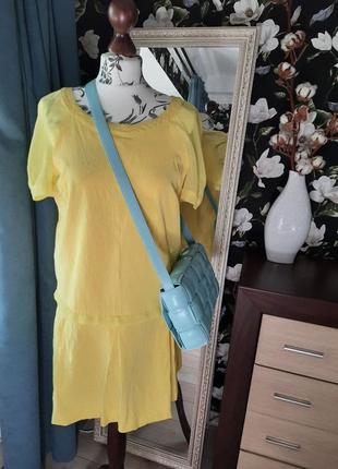 Желтое платье intrend 4