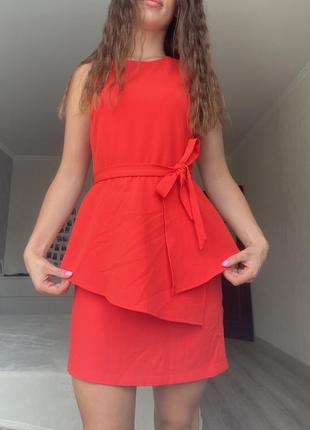 Красное платье stradivarius3 фото
