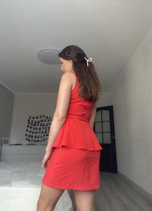 Красное платье stradivarius6 фото