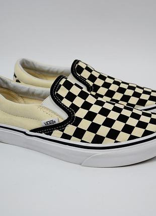 Vans slip on checkerboard
