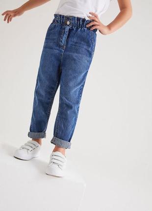 Трэндовые джинсы для девочки с органического хлопка next великобритания3 фото