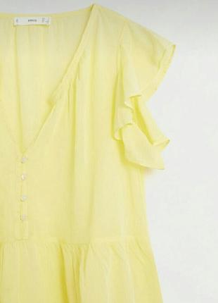 Mango новая лёгкая блузка летняя7 фото