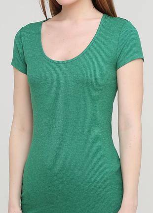Изумрудное кэжуал платье платье-футболка our heritage однотонное