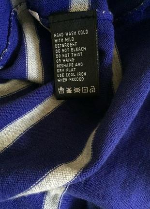 Тоненький свитерок v-вырез в полоску размер l7 фото