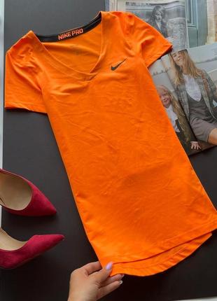 👚отпадная оранжевая футболка nike оригинал/оригинальная кислотно-оранжевая футболка nike👚