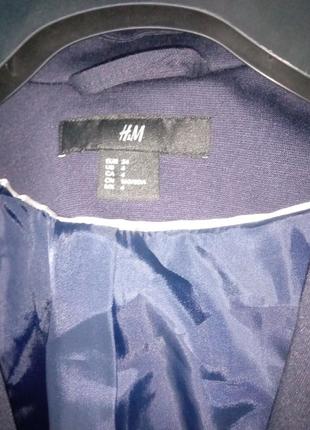 Тёмно-синий пиджак h&m5 фото
