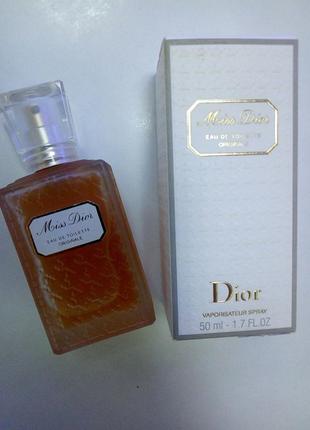 Оригинал miss dior eau de toilette originale 50 мл туалетная вода женская духи диор