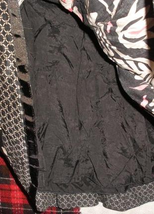 Нарядная юбка тонкого хлопка taifun  встречные складки подкладка5 фото