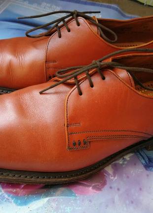 Мужские коричневые туфли дерби loake made in england