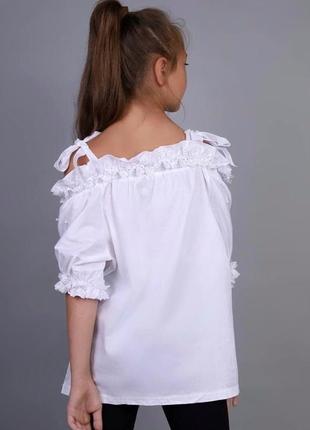 Блузка на девочку, школьная блузка2 фото