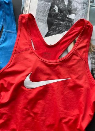 🎽крутая красная спортивная майка nike оригинал/оригинальная спортивная майка-борцовка nike🎽4 фото