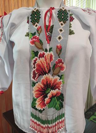 Маки гердан ручної роботи