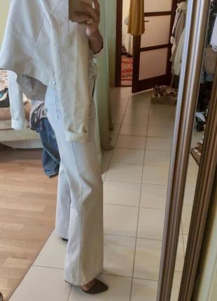 Широкие клешеные брюки трубы палаццо длинные кюлоты джинсы4 фото