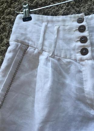 Cтильные льняные шорты 2
