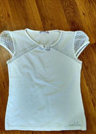 Шкільна біла блузка футболка matilda