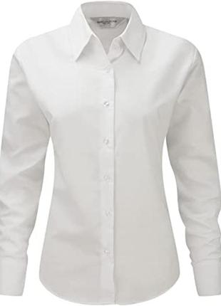 Russell collection белоснежная офисная рубашка, размер 44 евро , l -xl